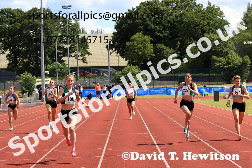 Womens Under-20s 400 metres, 2024 Northern Senior and Under-20s Track and Field Champs, Middlesbrough.  Photo: David T. Hewitson/Sports for All Pics